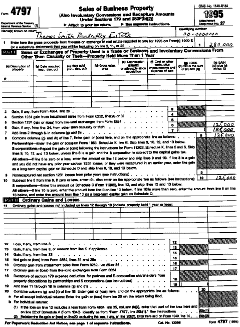 Sample Form 4797 - page 1