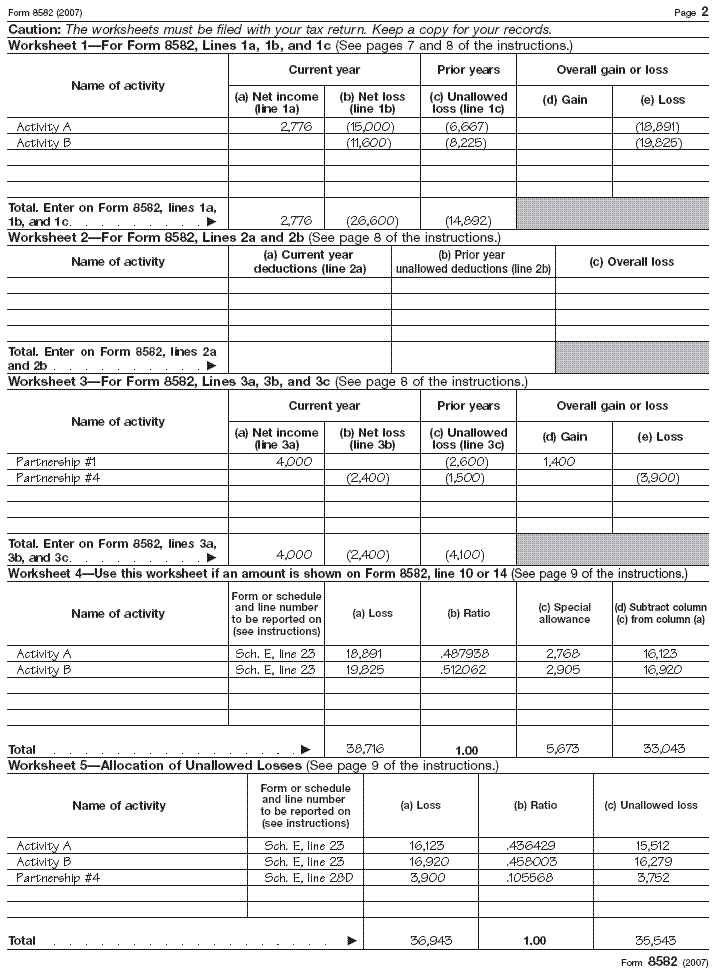 Worksheets 1-5 