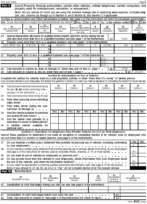 Form 4562, page 2