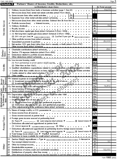 Form 1065 page 3