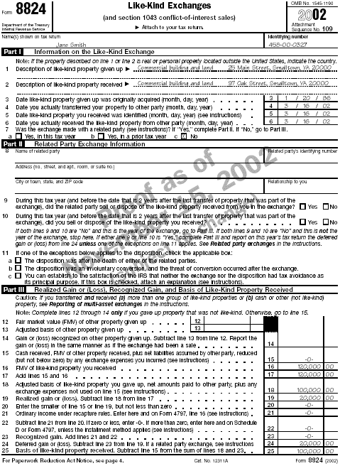 Form 8824 pg 1