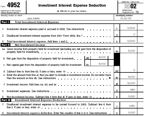 Illustrated Form 4952 