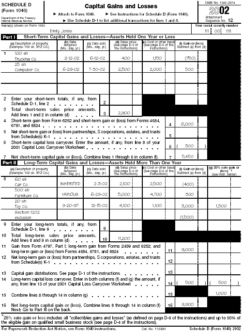 Schedule D (Form 1040)