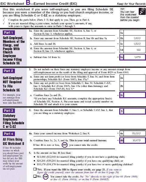 Greens' EIC Worksheet B, page 1