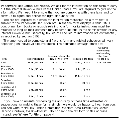 Paperwork Reduction Notice