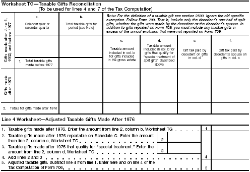 Worksheet TG