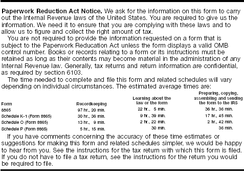 Paperwork Reduction Act Notice