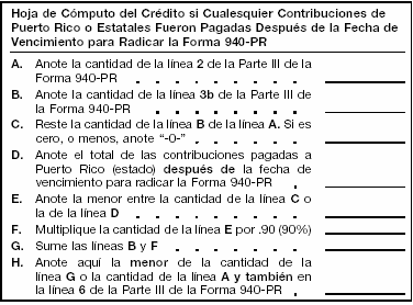 Hoja de Cómputo del Crédito