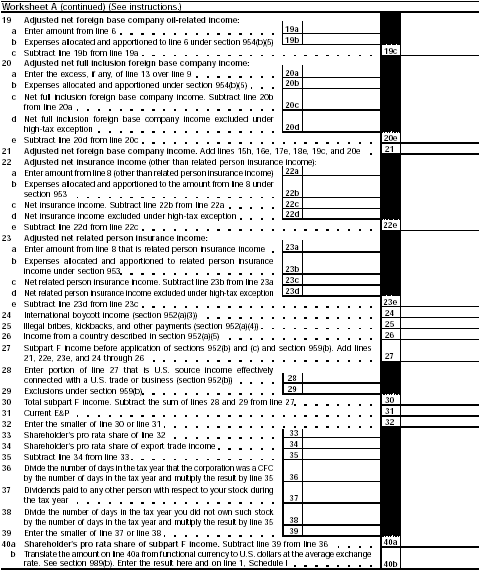 Worksheet A (continued)