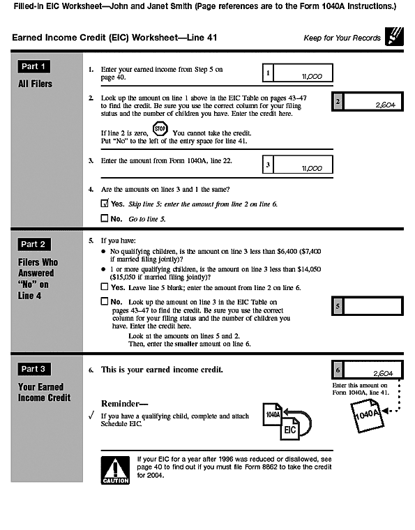 Smith's EIC Worksheet