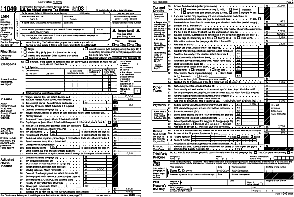 Form 1040 pg 1&2