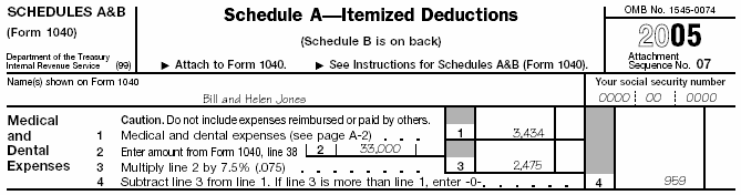 Bill and Helen's Schedule A