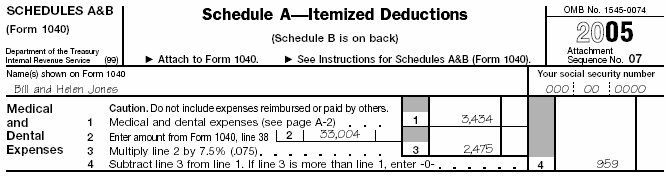 Bill and Helen's Schedule A