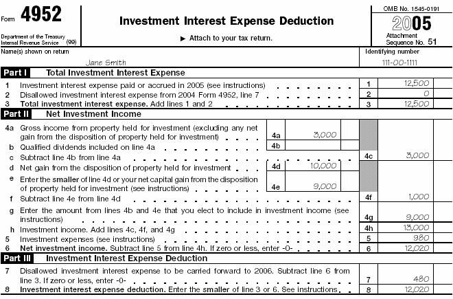 Illustrated Form 4952 