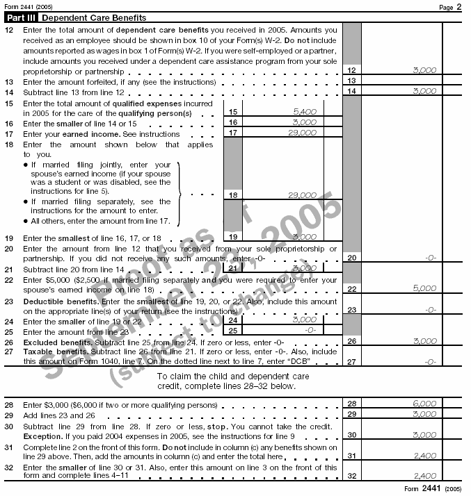 Form 2441, Page 2