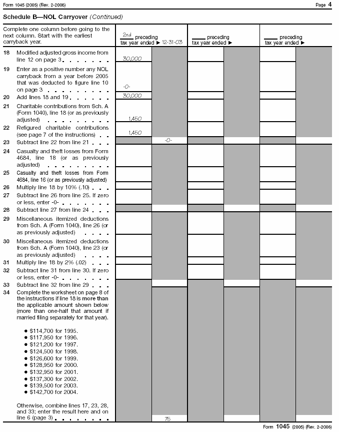 Form 1045, page 4