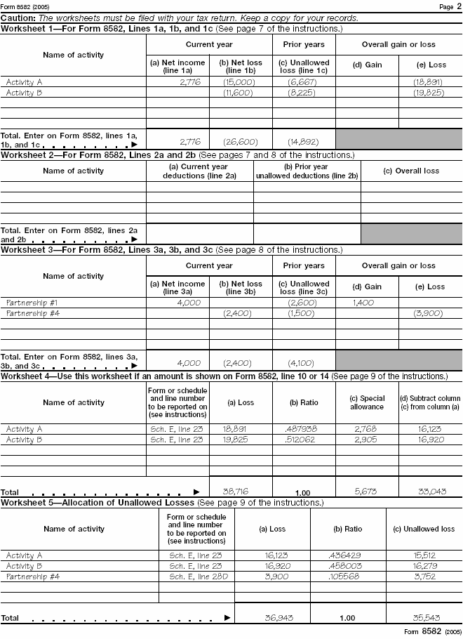 Worksheets 1-5 