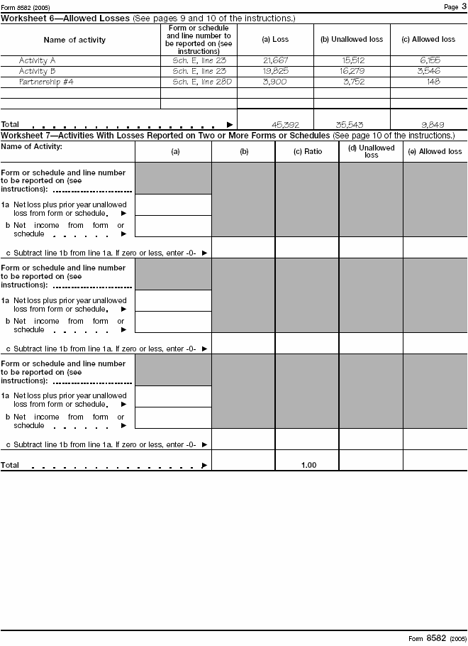 Worksheet 6 and 7