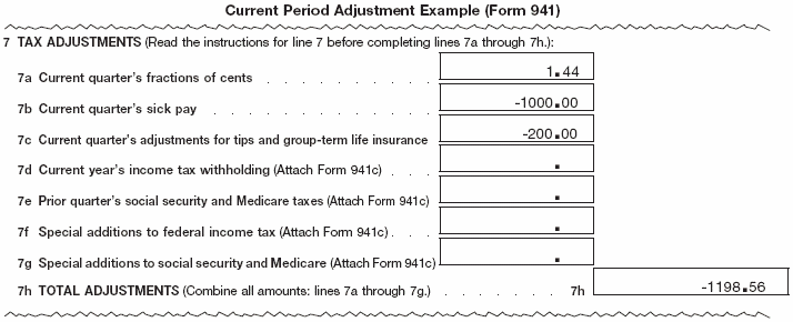 Current Period Adjustment Example