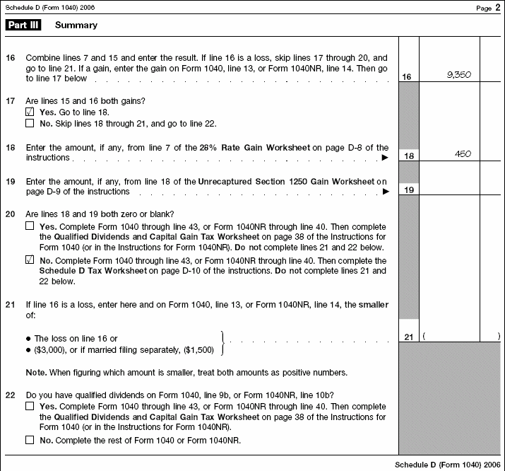 Schedule D, page 2