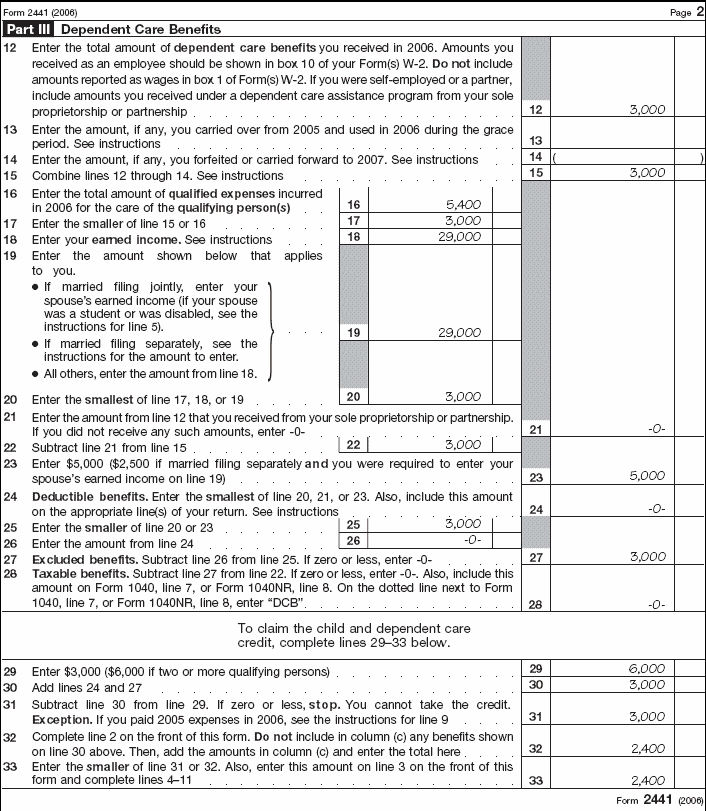 Form 2441, Page 2