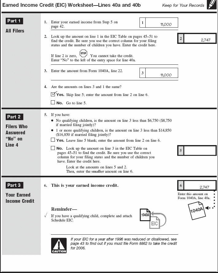 Smith's EIC Worksheet