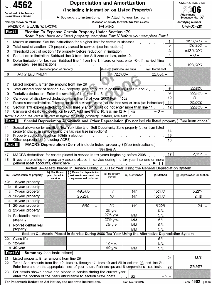 Form 4562 - page 1