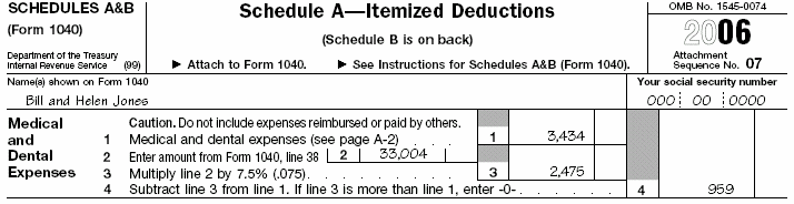 Bill and Helen's Schedule A