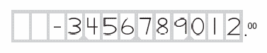 Example of hand-printing block fields on the Form 5500