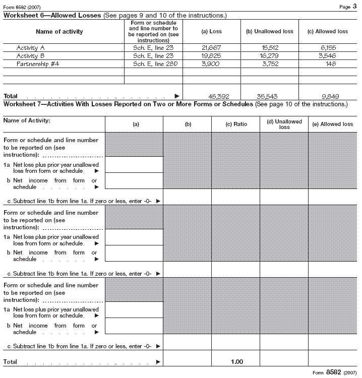 Worksheet 6 and 7